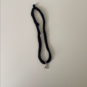 Shimmering silver A chocker